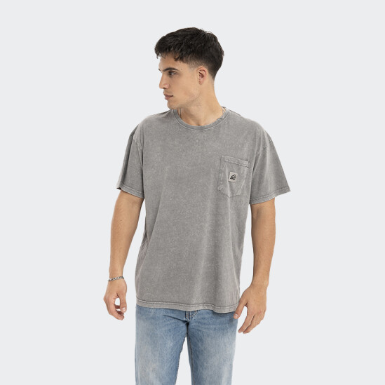 Remera Reef Oversize Pocket Gris
