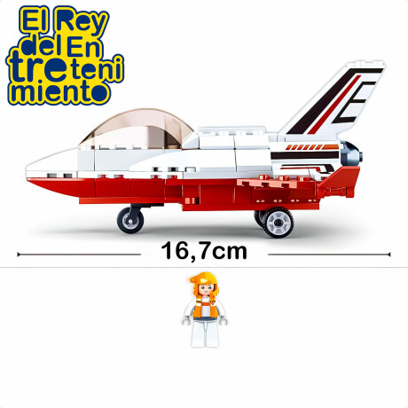 Avión Espacial Sluban Bloques Construcción 115pzs Avión Espacial Sluban Bloques Construcción 115pzs