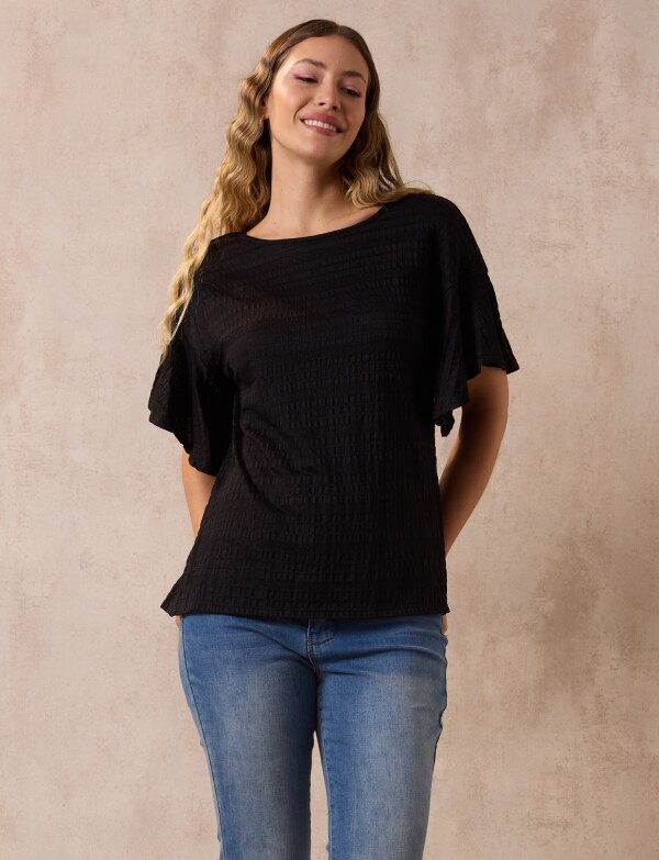 Blusa Relieve NEGRO