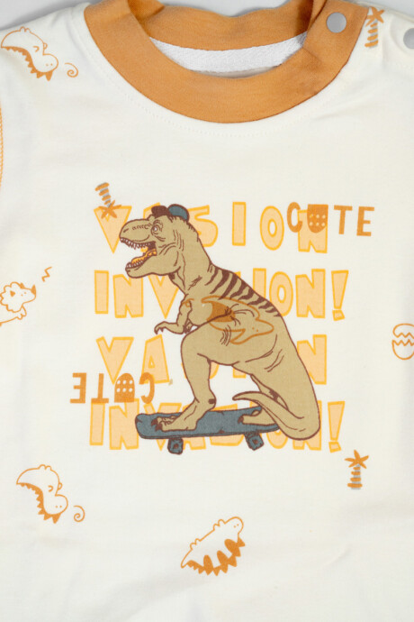 Conjunto Dino Naranja