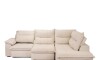 Sillón 5 Cuerpos con Chaise Retráctil y Reclinable - Cesky Beige Izquierdo