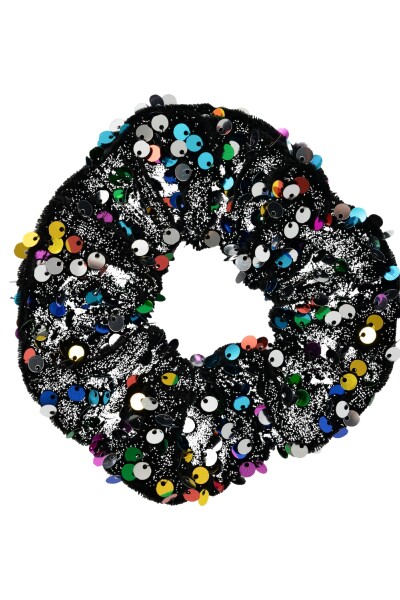 Gomita De Pelo Scrunchie Rimone Black