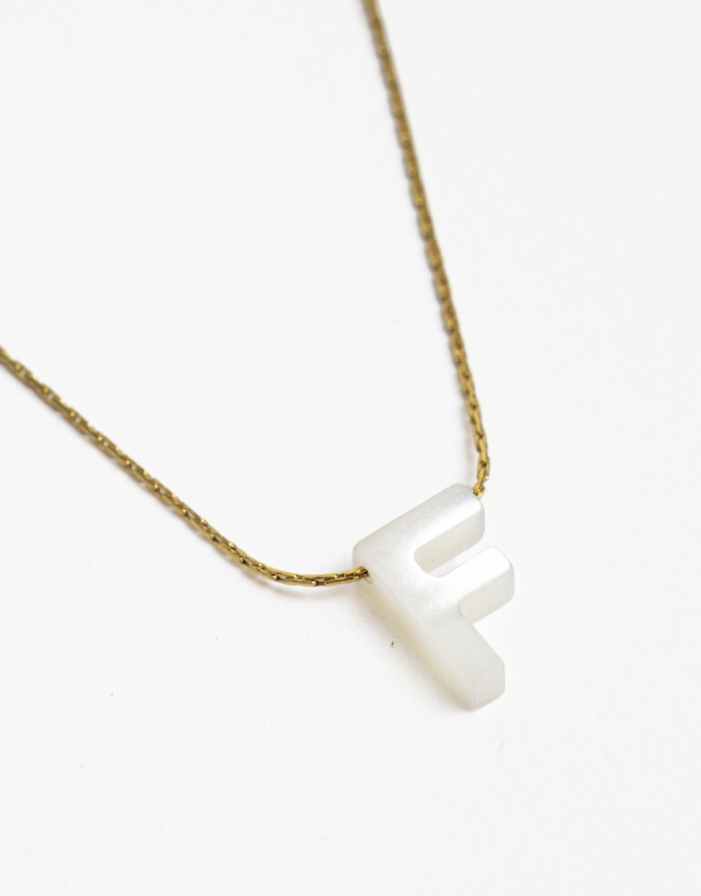 Cadena Corta con Dije Perlas Cadena Corta Con Dije F, Acero - Dorado