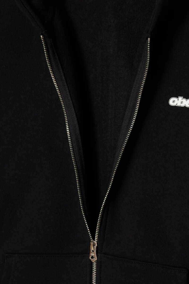 GAZE EXTRA HEAVY ZIP HOOD Negro