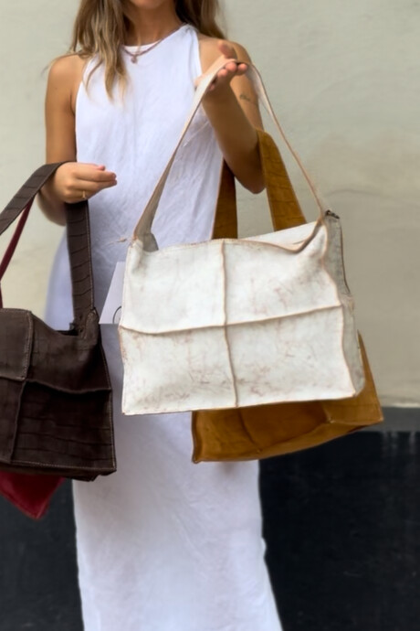 Cartera Boxy Blanco Crack