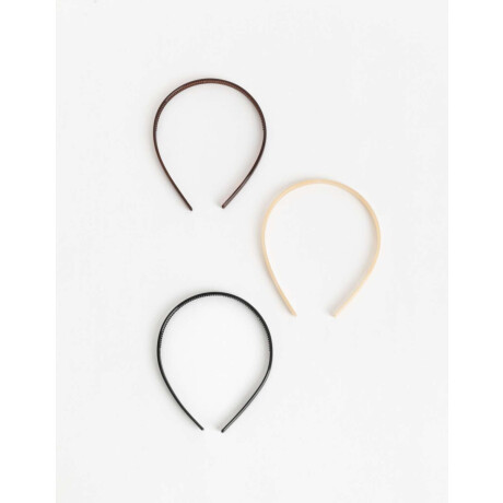 Set De Vinchas De Acrílico Combinacion Tricolor