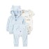 Conjunto Primera Muda Terry 3 piezas . CELETES PASTEL NUEVO