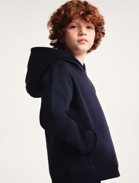BUZO INFANTIL CON CAPUCHA AZUL