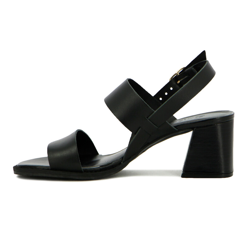 Sandalias Mujer Darkness Cuero Negro