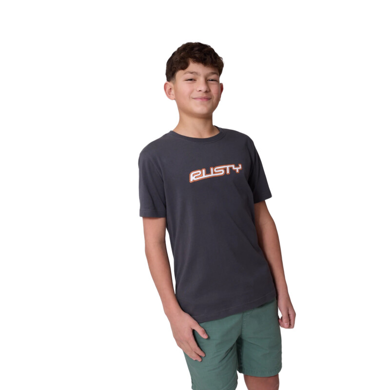 Remera Rusty Rivio Niño - Gris Remera Rusty Rivio Niño - Gris
