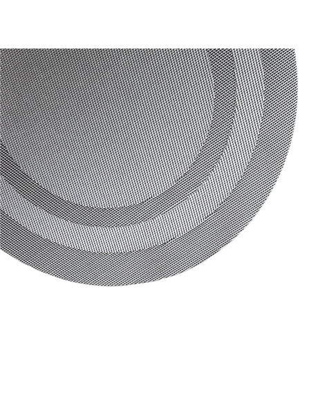 INDIVIDUAL PVC ANILLOS D38CM GRIS OSCURO INDIVIDUAL PVC ANILLOS D38CM GRIS OSCURO