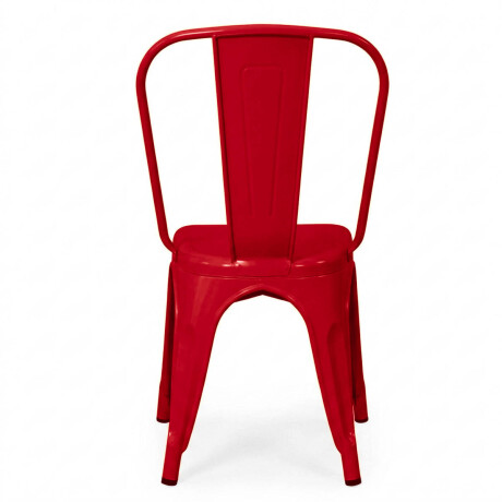 Silla Tolix Metálica Acero Industrial Sandman Comedor Rojo