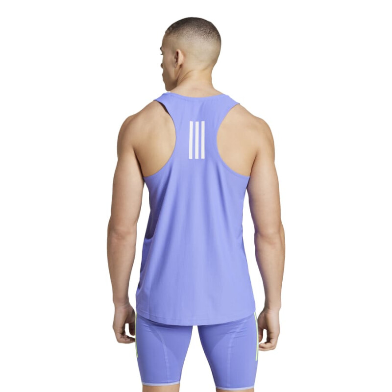 Musculosa Adidas Own The Run de Hombre - IV5439 Azul Claro