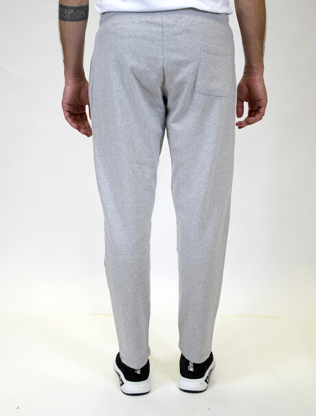 Pantalón de Felpa Slim Gris Claro Melange