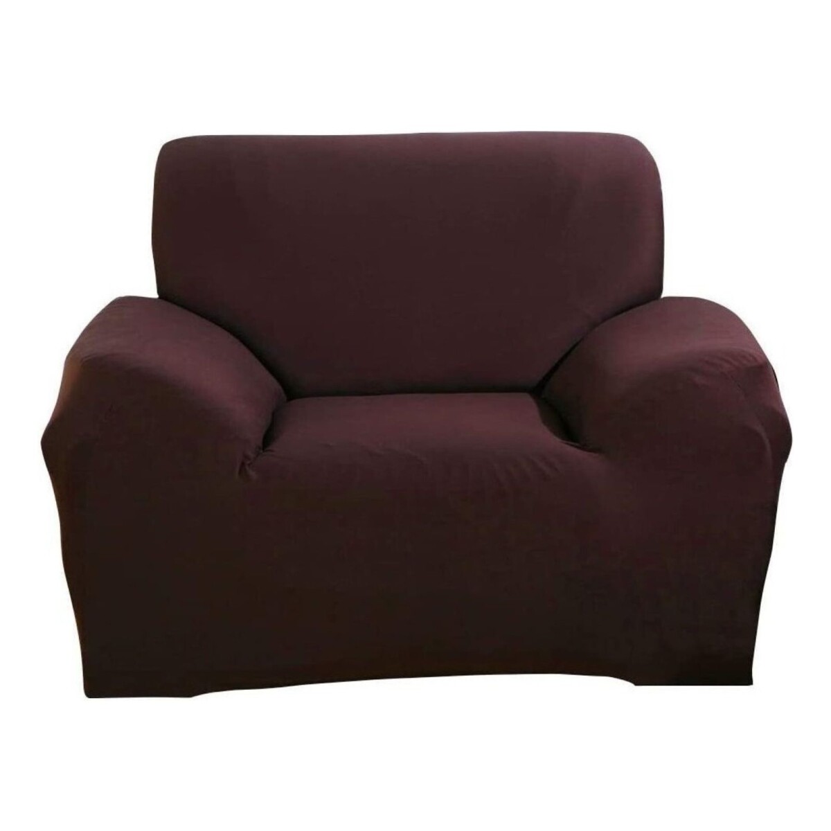 Pack X2 Funda Forro Cubre Sillon Sofa 1 Cuerpo Elastizada - Color Variante Marron 