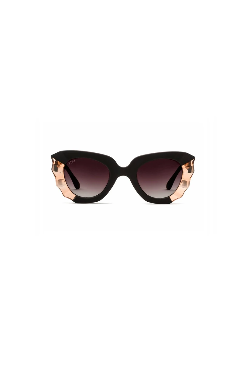 Lentes Tiwi Matisse - Bicolor Black / Pink With Burgundy Gradient Lenses 