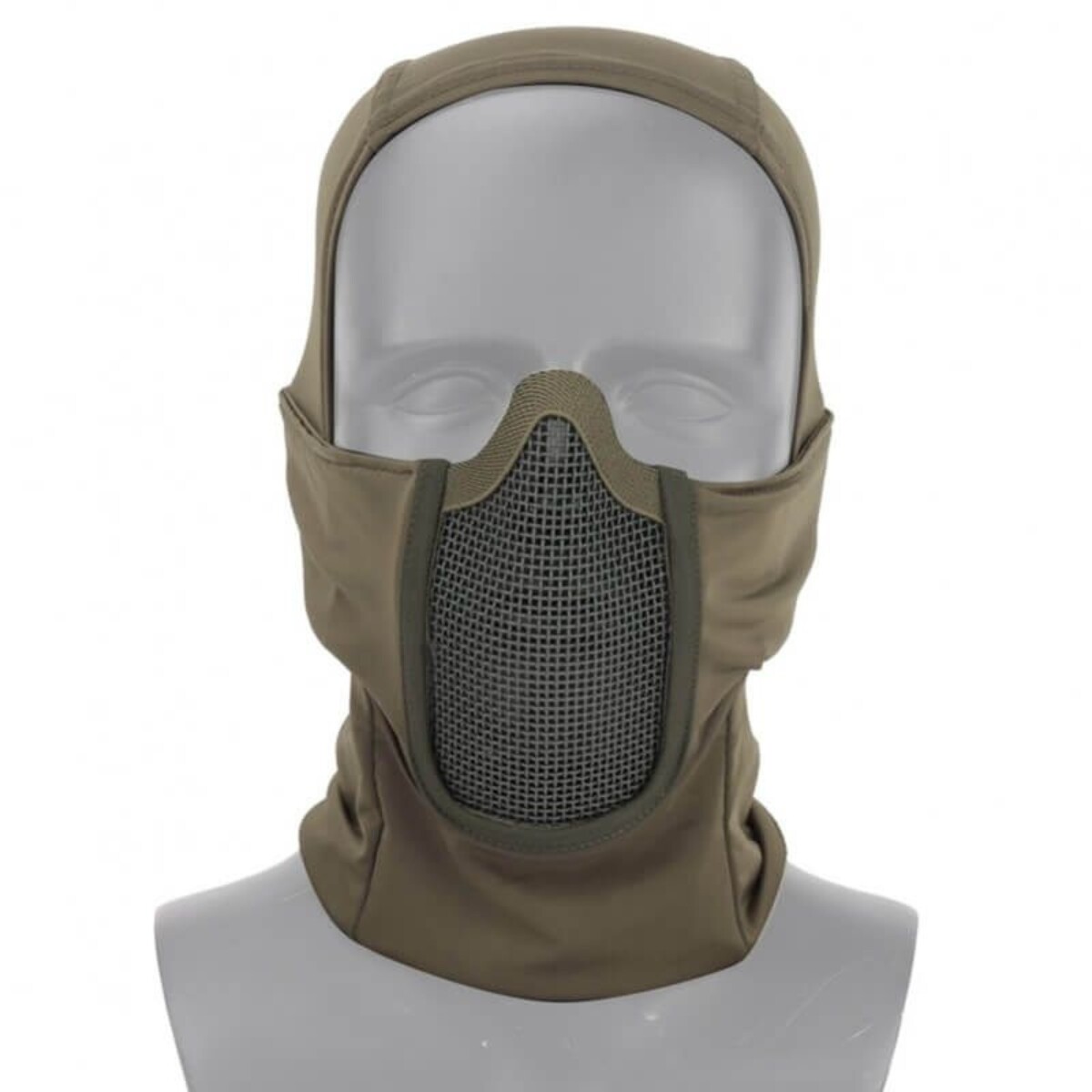 Balaclava con máscara de rejilla - Verde 