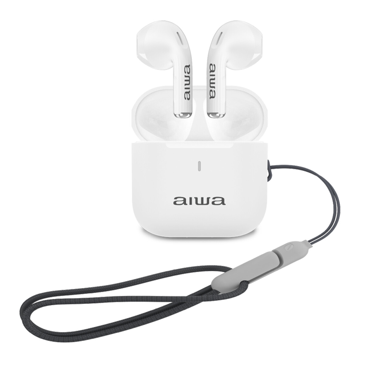 Auriculares TWS Waterpoof IPX4 AIWA In Ear Bluetooth 5.4 con Micrófono IPX4 y Control Táctil - Blancos | AWTWSG100 