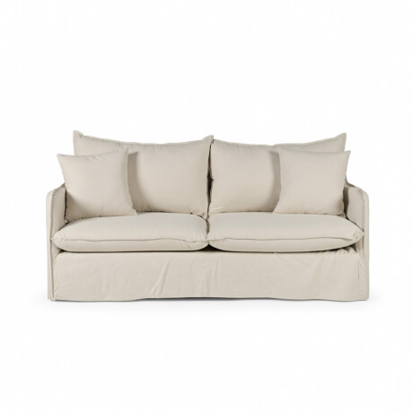 Sofá Snow con Funda - Tela Rústica - 2,5 cuerpos TD5260-1635 (Beige)