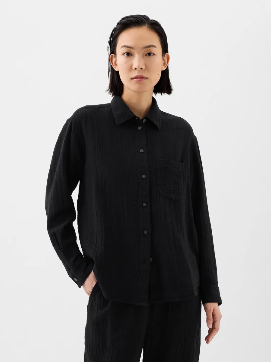 Camisa Muselina Mujer - True Black 