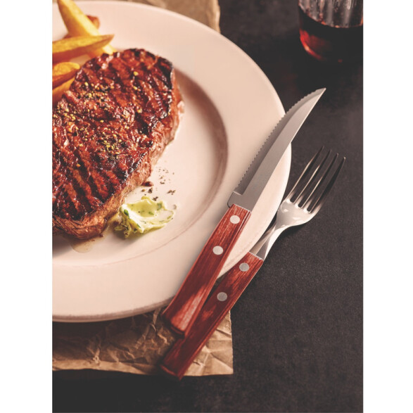 Juego de cubiertos modelo CHURRASCO, 12 piezas -TRAMONTINA TN9284