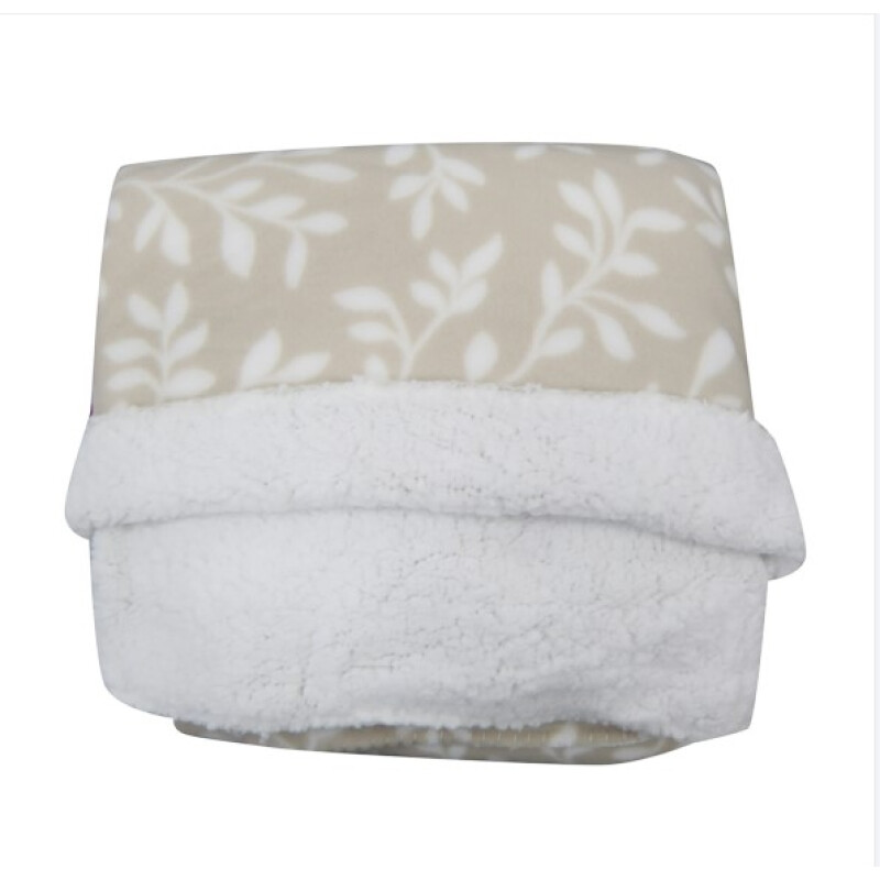 Frazada con Corderito 2 PLAZA Home Class 200 x 240 cm HOJAS BEIGE