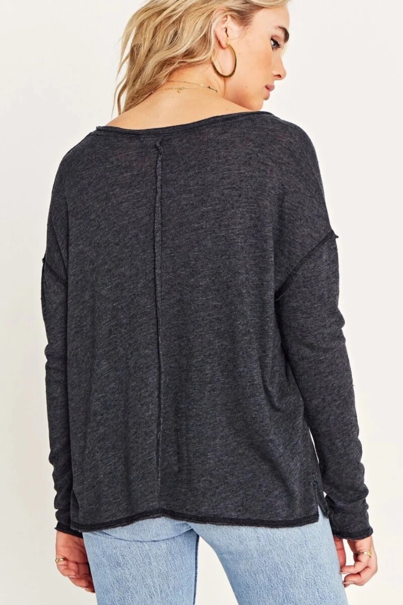POLERA GET UP AND GO Gris
