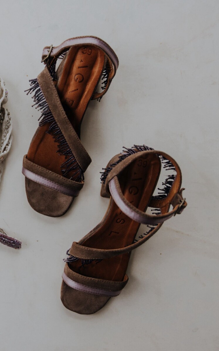 Fringes Sandals - Topo 