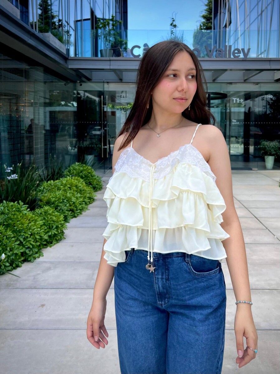 Blusa Aitana - Amarillo manteca 