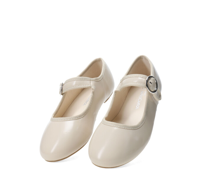 Ballerina ANIAK de terciopelo Beige PU