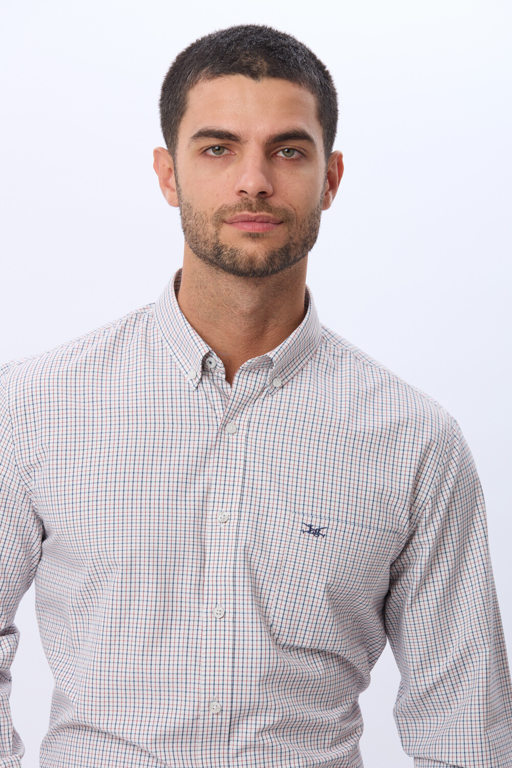 CAMISA SPORT A CUADROS Azul