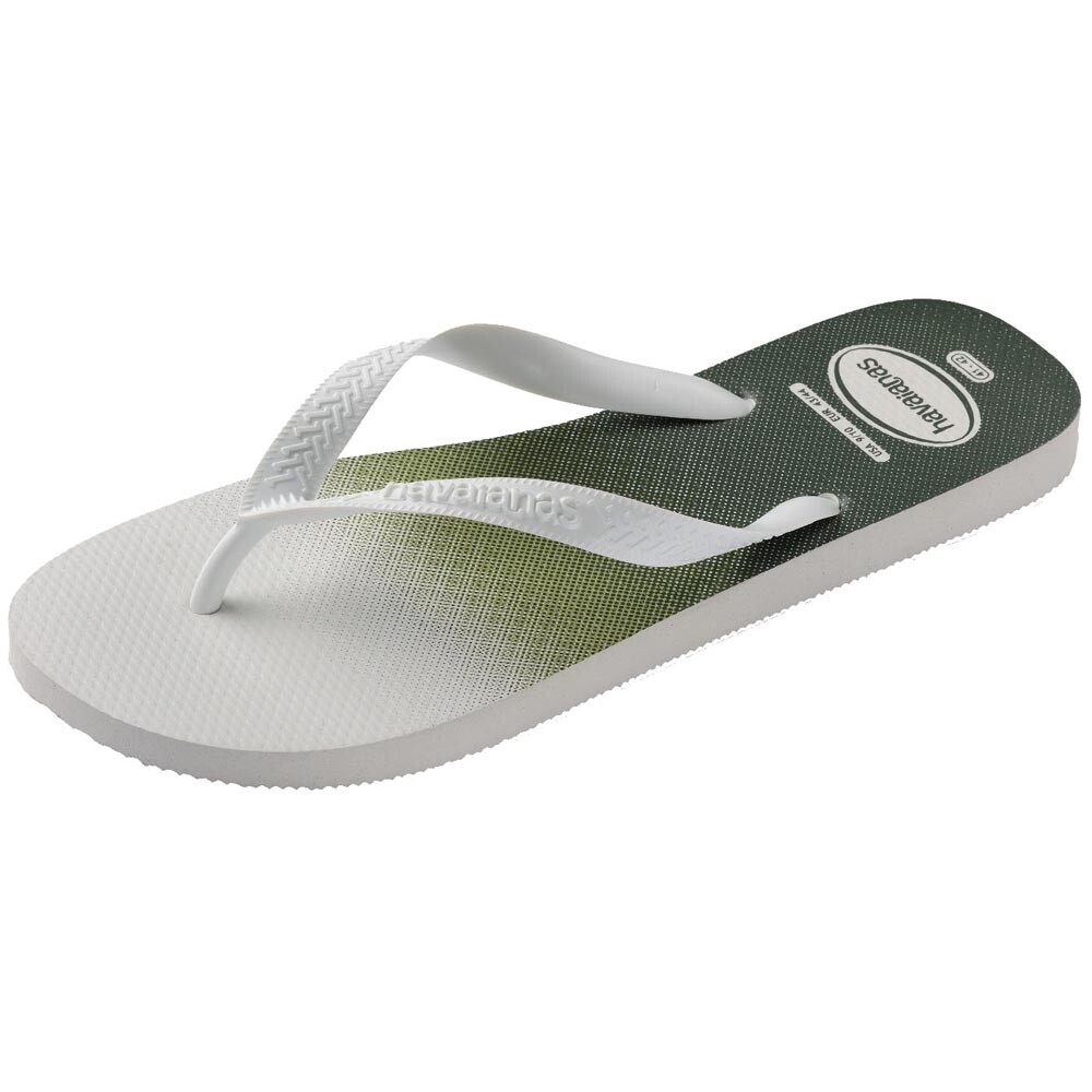 Sandalias Havaianas Top Basic FC Hombre Blanco Blanco Verde