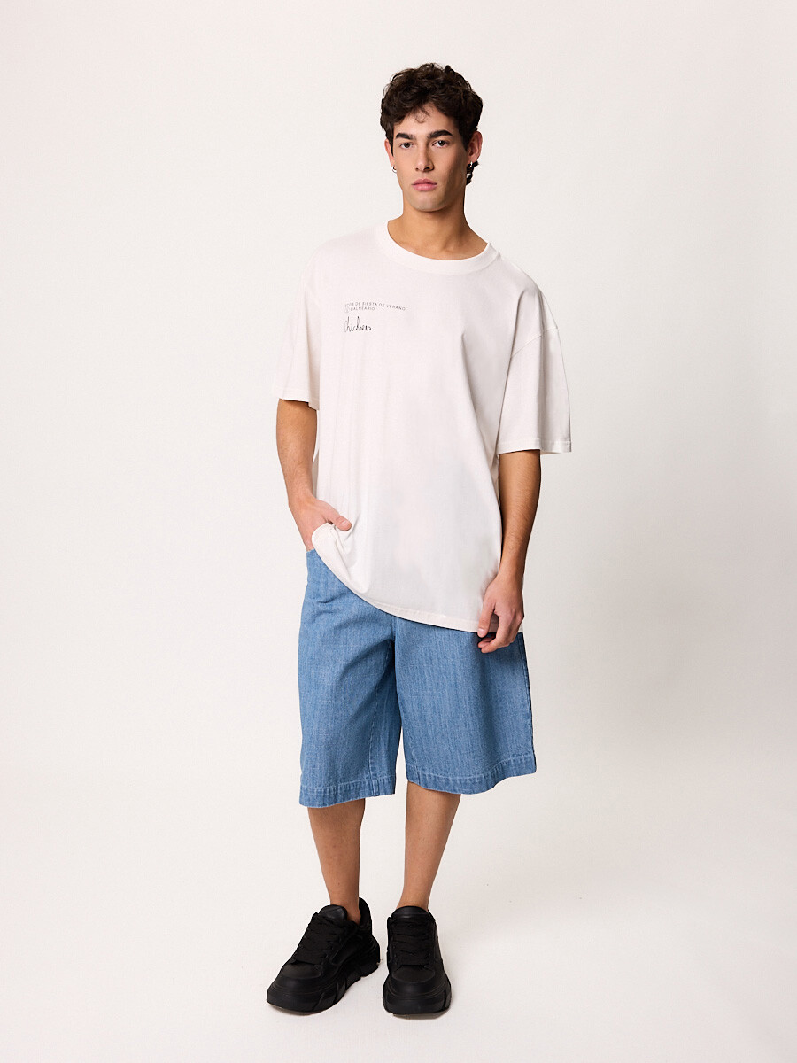 T-SHIRT M/C CHICHARRA DIXIE Blanco