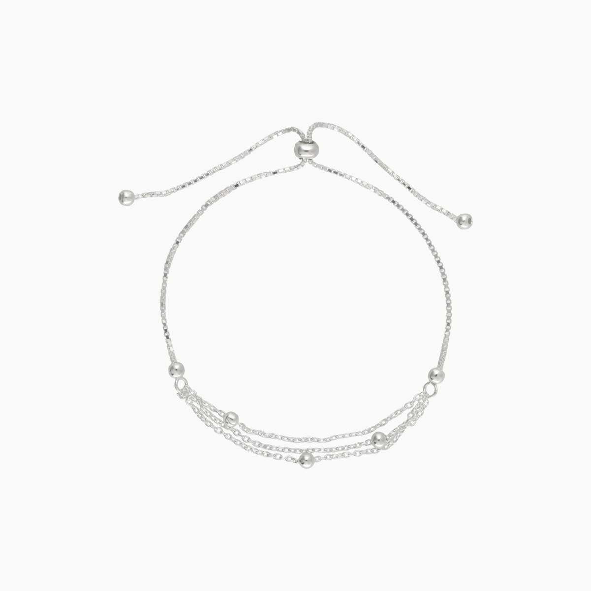 Pulsera En Plata 925 Con Diseño De Bolitas 