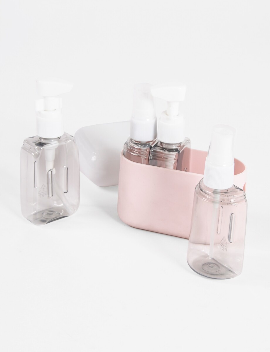 Set de frascos de viaje 4 pcs - rosa 