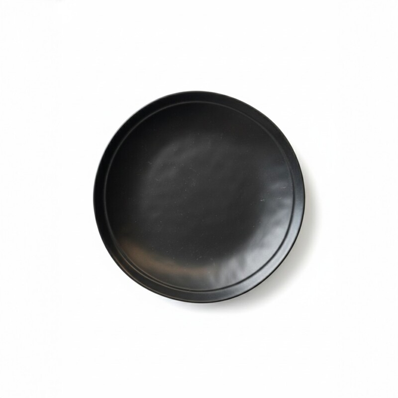 PLATO PLAYO CERAMICA NEGRO 27CM Unica