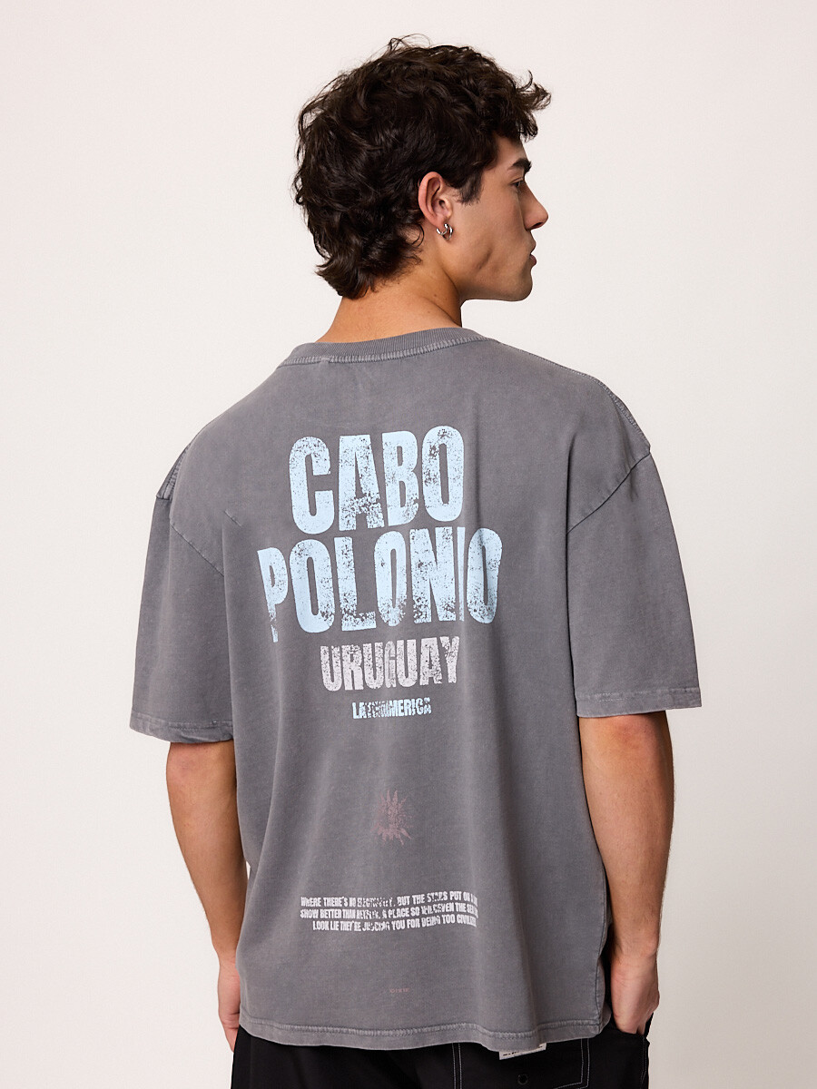 T-SHIRT M/C VITAK DIXIE Gris Piedra