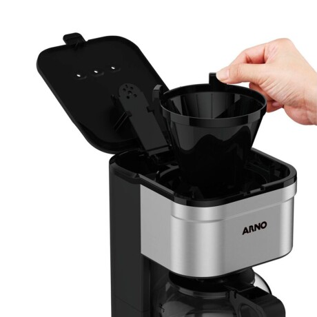 Cafetera de filtro Arno | Acero inoxidable | Capacidad 18 tazas | Con portafiltro. Cafetera de filtro Arno | Acero inoxidable | Capacidad 18 tazas | Con portafiltro.