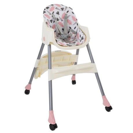 Silla de Comer para Bebes Bebesit Steps con Bandeja 2 en 1 Rosa