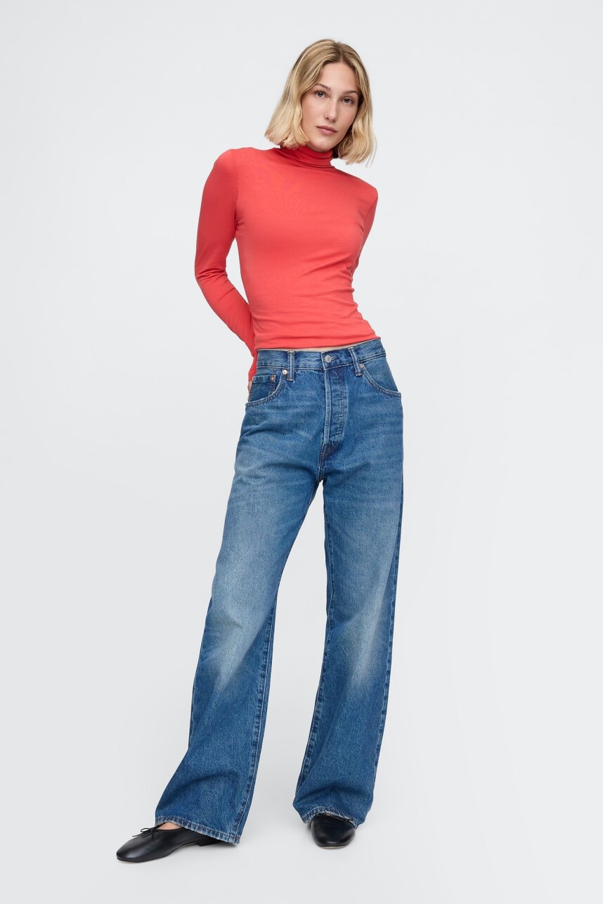 Remera Polera Mujer Modern Red