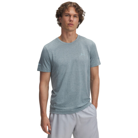 UA SEAMLESS STRIDE SS-BLU GRN-323