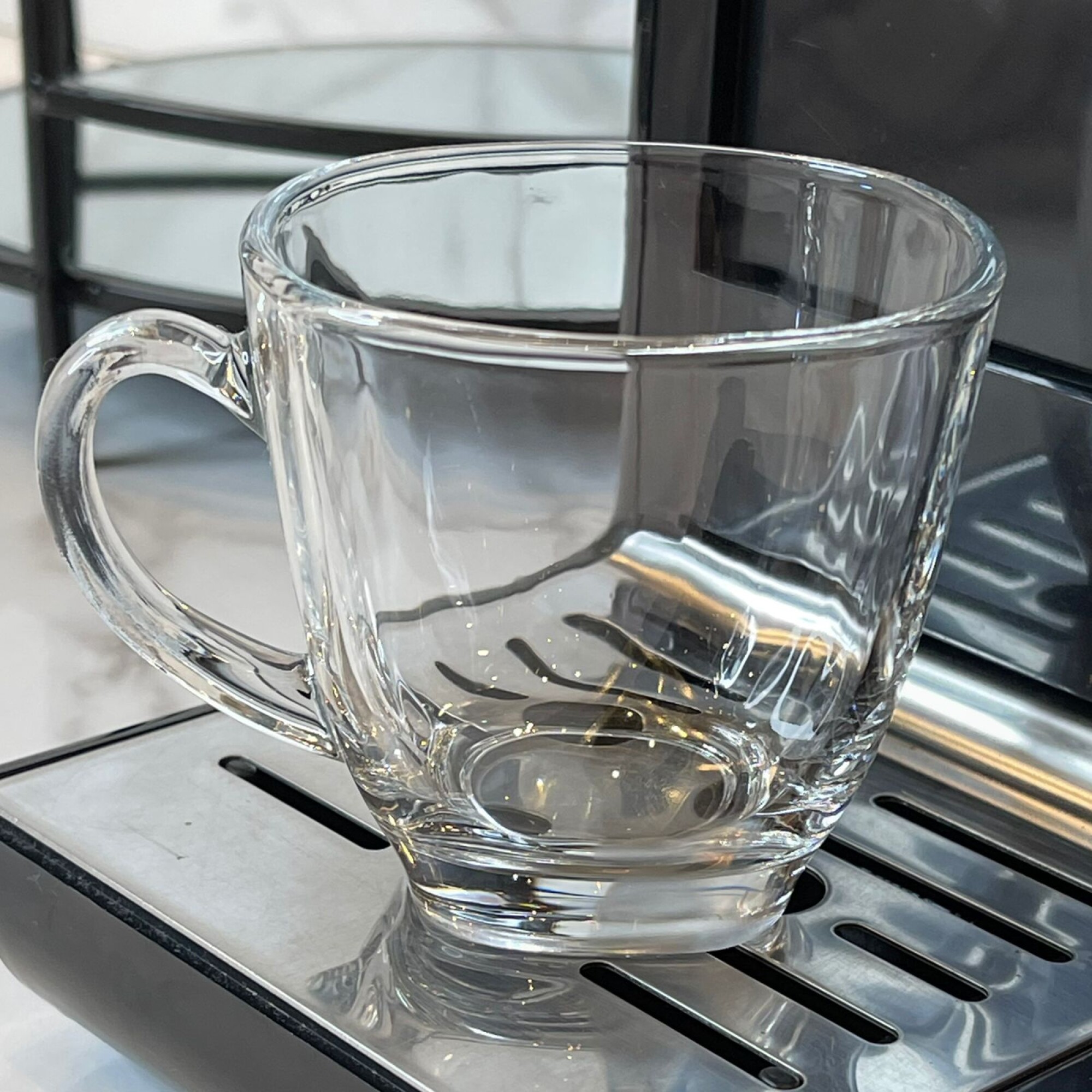 LUXU Tazas de café de vidrio de 16 onzas, juego de 2 tazas de café de  vidrio grandes, tazas de té tr…Ver más LUXU Tazas de café de vidrio de 16  onzas