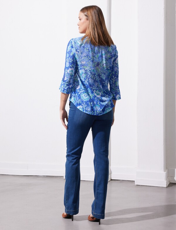 Blusa Printed MULTI/CELESTE