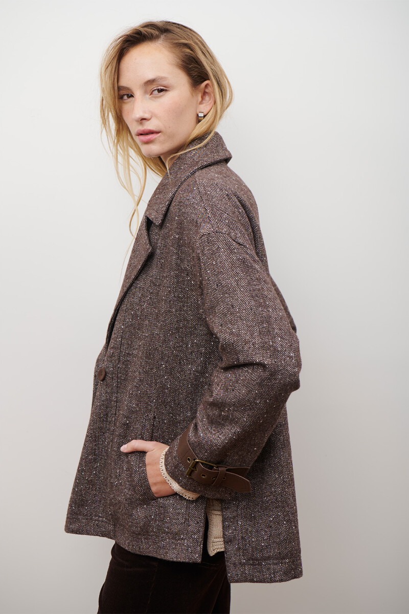 CHAQUETON ESPIGA CHOCOLATE