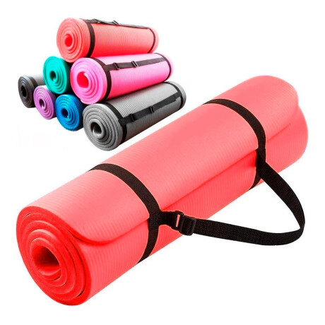 Colchoneta Yogamat Pilates Gimnasia Abdominales 10mm Rojo