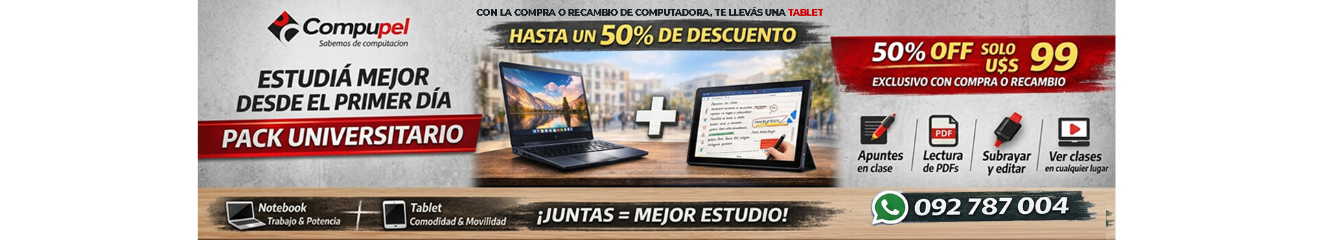 PROMO NOTEBOOK + TABLET