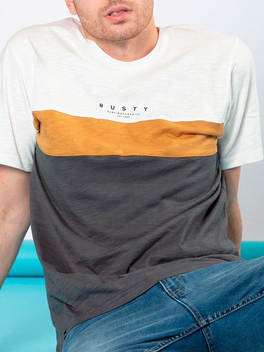 T-SHIRT AYDEN E23 RUSTY - Gris Oscuro 