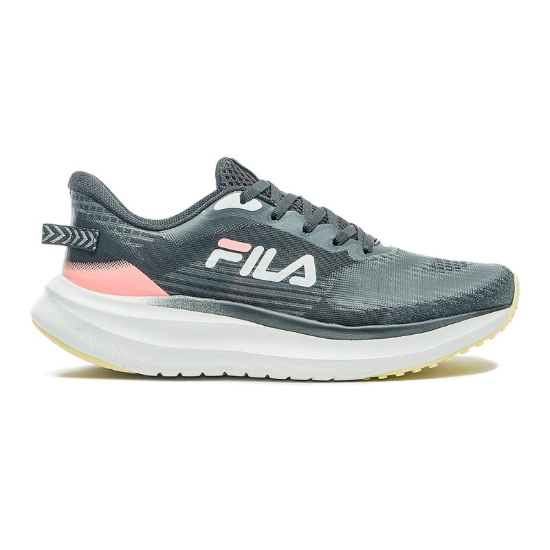 Championes Mujer Running Fila Racer Sky Negro-amarillo