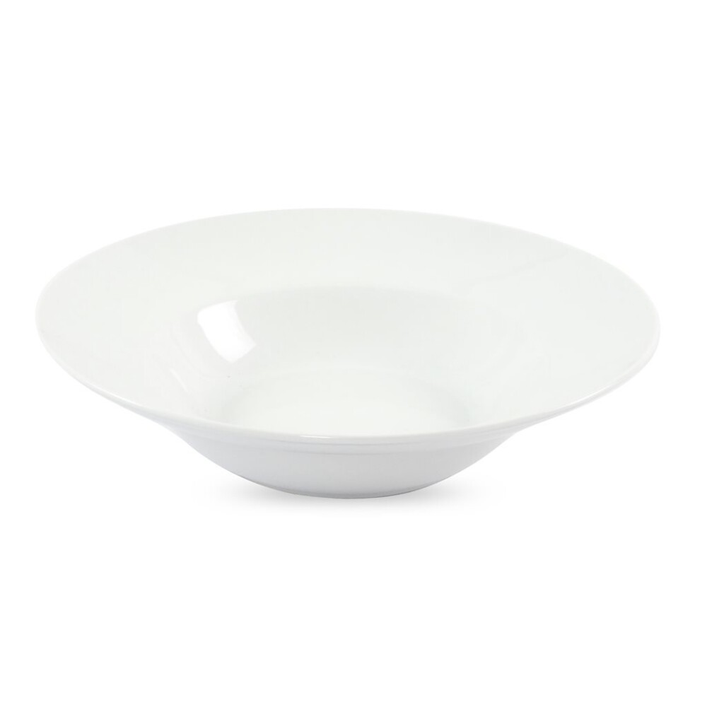 Plato de Pasta Porcelana Blanca Selecta 24,5 x 6 cm PLATO DE PASTA 24.5X6CM BLANCO PORCELANA SELECTA