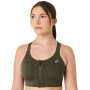 Bra Running Road Combination Zip Bra Mujer Dark Olive